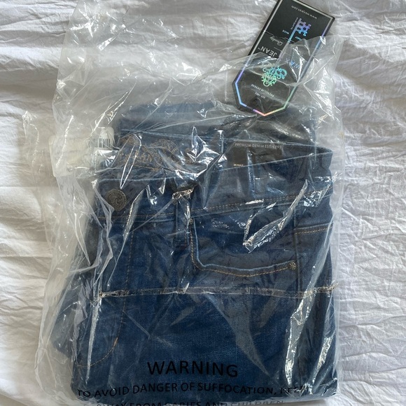 Fashion nova saw the end coming medium wash jeans women’s size 13 - Picture 5 of 6